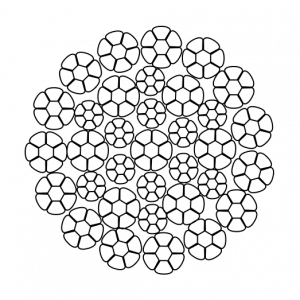 Стальной канат YOUNGWIRE DURAhoist 34C (34xK7) 20 мм, zZ Galv, 1960 N/mm2 — фото превью