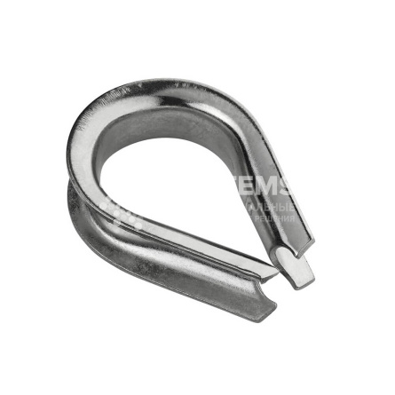 Коуш для троса DIN 6899 15-16 мм, оцинкованный - основное фото