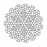 Стальной канат YOUNGWIRE DURAhoist 34C (34xK7) 13 мм, zZ Galv, 1960 N/mm2 — фото превью