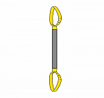 Строп текстильный круглопрядный петлевой СТКП 8 т, 3 м — фото превью