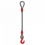 Строп канатный одноветвевой 1СК 1 т, 4,5 м оцинкованный — фото превью